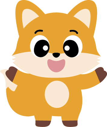キツネのマスコット